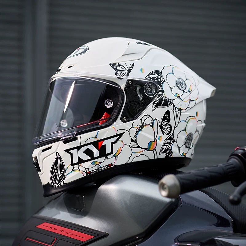 Carbon Fiber Lightweight Motorcycle Helmet - HOT KYT ST カーボンファイバーバイクヘルメット プロ仕様トラックレーシングヘルメット 軽量ヘルメット
