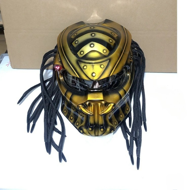 Custom Predator Motorcycle Helmet - HOT Racing プレデター カーボンファイバー フルフェイス バイクヘルメット