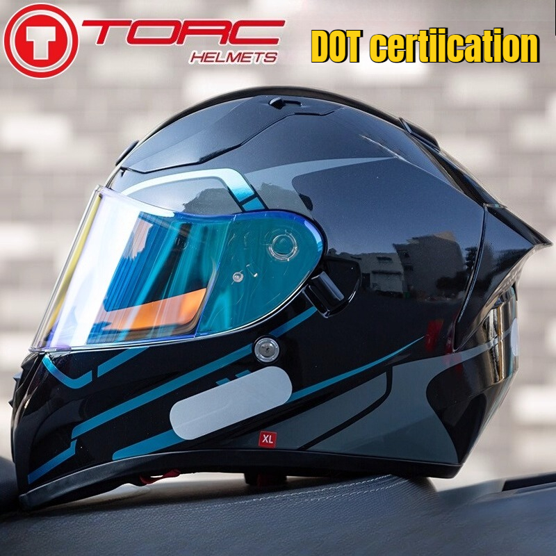 Modular Flip Up Motorcycle Helmet Dot Approved - FOR TORC T18 オートバイヘルメット ダブルバイザー モジュラーフリップアップヘルメット