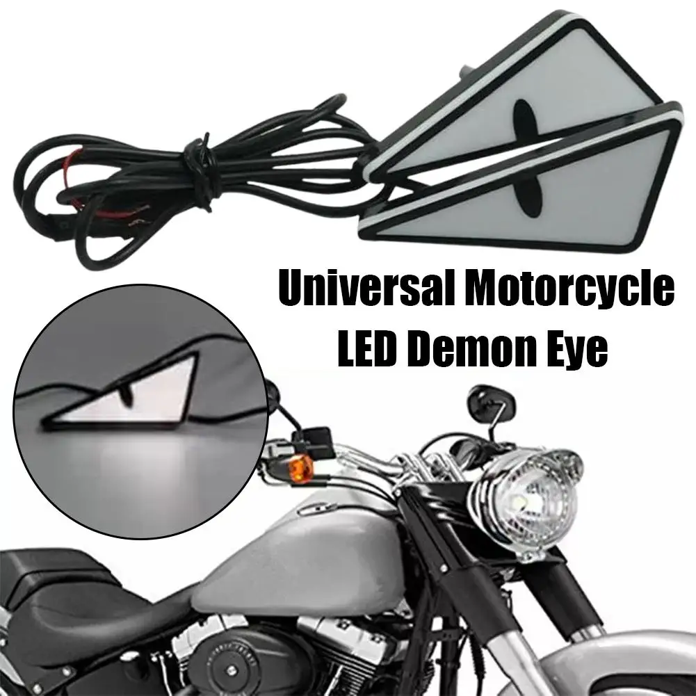 Universal Motorcycle Led Headlight Projector - ユニバーサルオートバイLEDデーモンアイライト防水デビルミニレンズプロジェクター装飾アイ改造ヘッドライトオートバイ