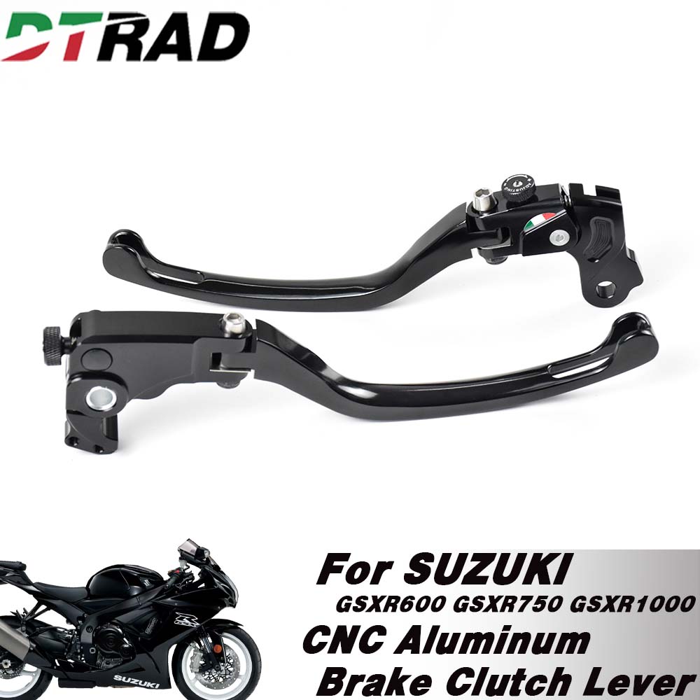 Cnc Aluminum Adjustable Brake Clutch Levers - レーシングブレーキクラッチ調整可能なロングレバー スズキ GSXR600 GSXR750 2006-2025 GSXR1000