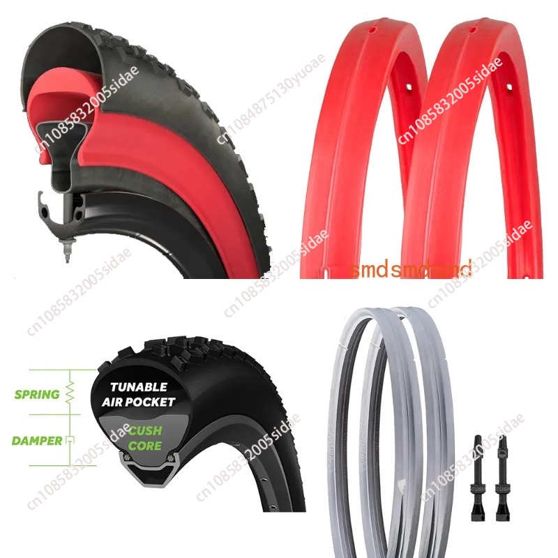 Riding Gear - チューブレス保護タイヤパッド マウンテンバイク用真空リングインサート パンク防止 防爆 MTB オフロードライディングギア