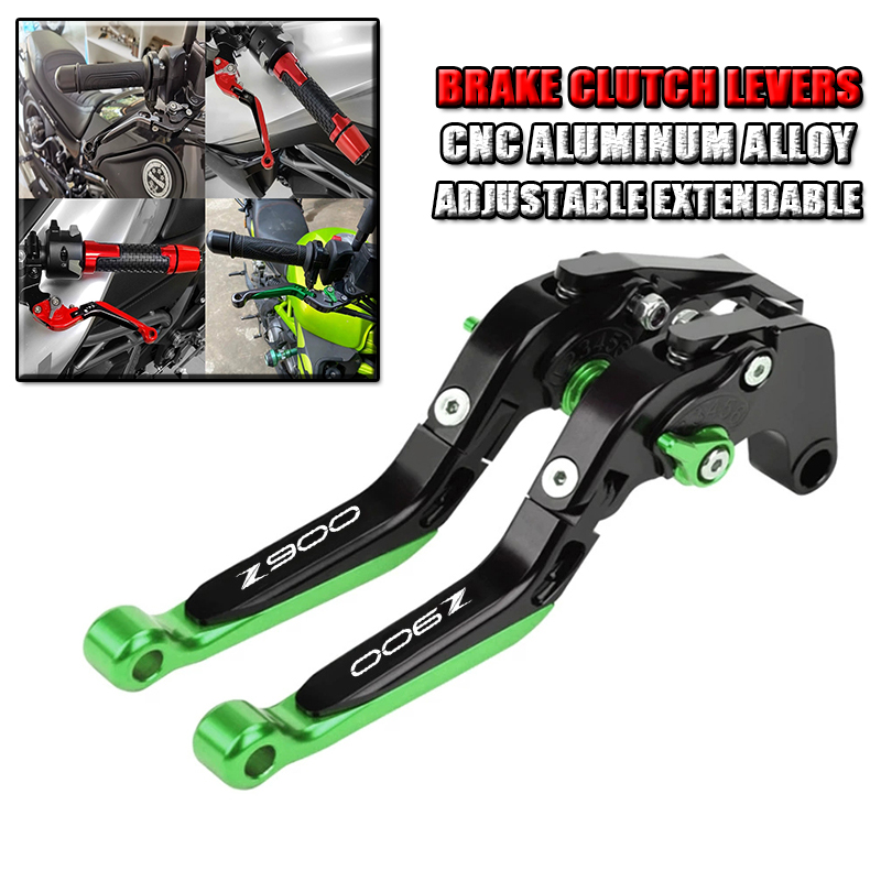 Cnc Aluminum Adjustable Brake Clutch Levers - Z900 Z 900 z900 2017-2024年式対応 バイクアクセサリー