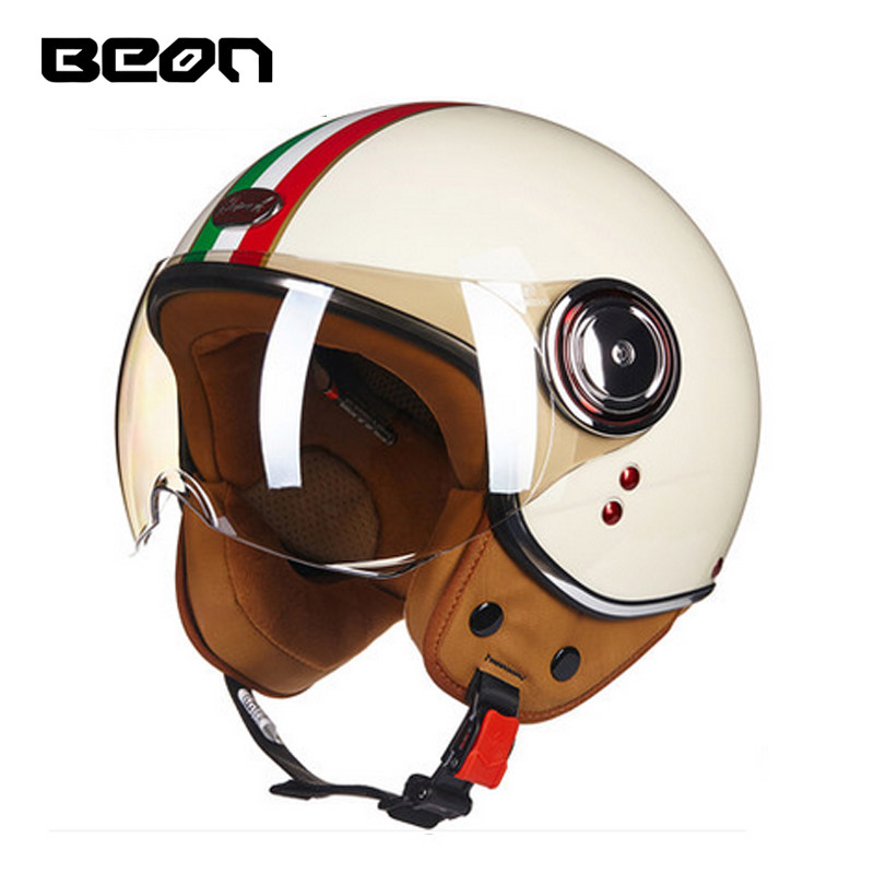 Vintage Open Face Retro Helmet - BEON 110B オープンフェイス オートバイ ヘルメット ベオン