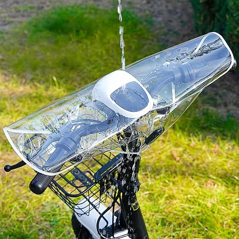 Riding Gear - 電動車両用フロントレインカバー1個、センターコンソールダッシュボードユニバーサルハンドルバーカバー、アウトドアライディングギアカバー