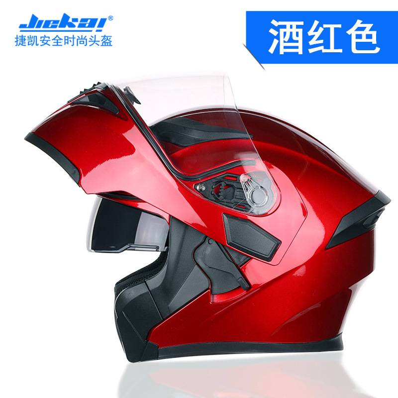 Full Face Motorcycle Helmet With Bluetooth - オートバイのヘルメット,フルフェイス,Bluetooth,バイザー付き,デュアルレンズ,モジュラー,黒,クール,新品