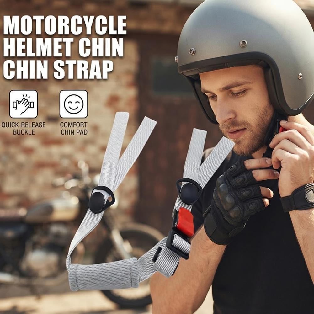Quick Release Buckle Motorcycle Helmet - ユニバーサルバイクヘルメット用チンストラップ、クイックリリースバックル、調整可能なスピードクリップ、電動バイクヘルメットアクセサリー