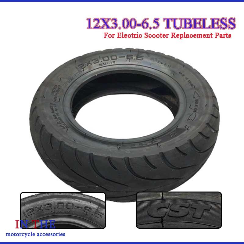 12インチ 12x3.00-6.5 チューブレスファットタイ - Scooter Parts のレビューと価格