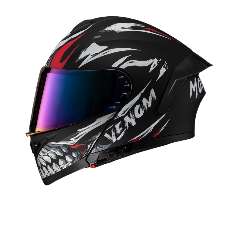 DOT承認済みデュアルバイザーバイクレーシングヘルメットAB - Dual Visor Motorcycle Racing Helmet のレビューと価格