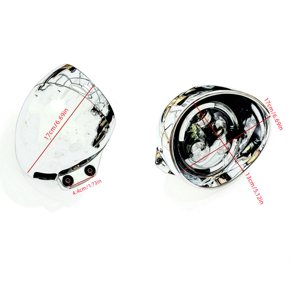 ユニバーサルレトロ 12V オートバイ 5.75 ' LED - Universal Motorcycle Led Headlight Projector のレビューと価格