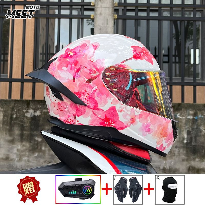 ORZ オートバイ Bluetooth ヘルメット四季用バイ - Full Face Motorcycle Helmet With Bluetooth のレビューと価格