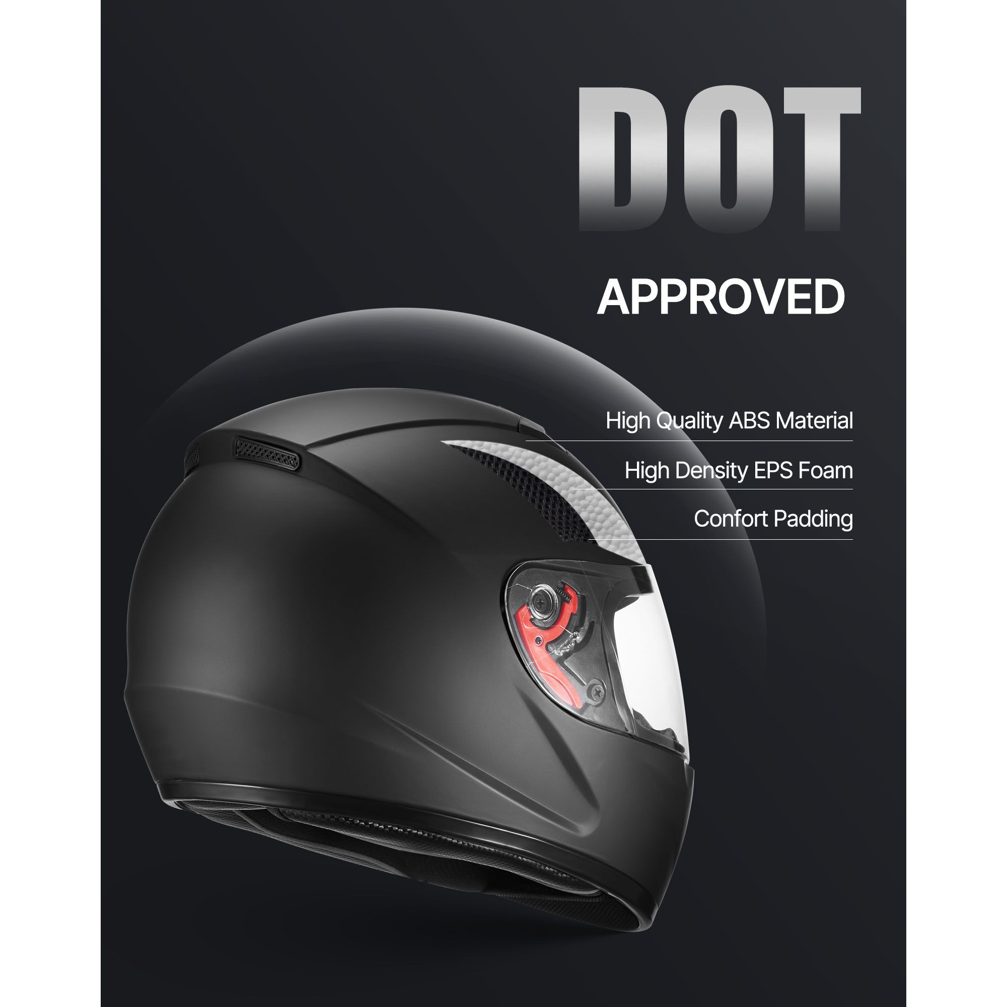 オートバイヘルメット、フルフェイス、大人用モトクロスダートバ - Dual Visor Motorcycle Racing Helmet のレビューと価格