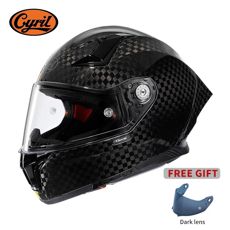 軽量カーボンファイバーバイクヘルメット,フルフェイス,ケブラ - Carbon Fiber Lightweight Motorcycle Helmet のレビューと価格