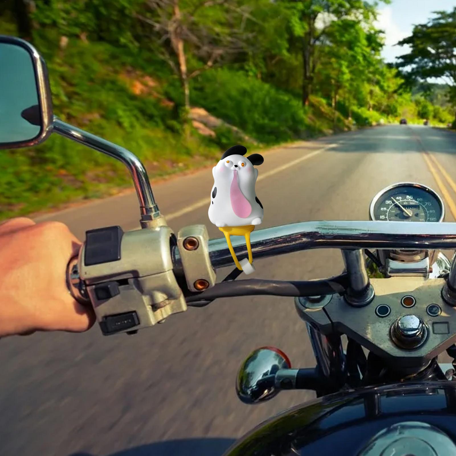 自転車ハンドルバー置物漫画動物飾り自転車ハンドルバー用防水サ - Motorcycle Helmets のレビューと価格
