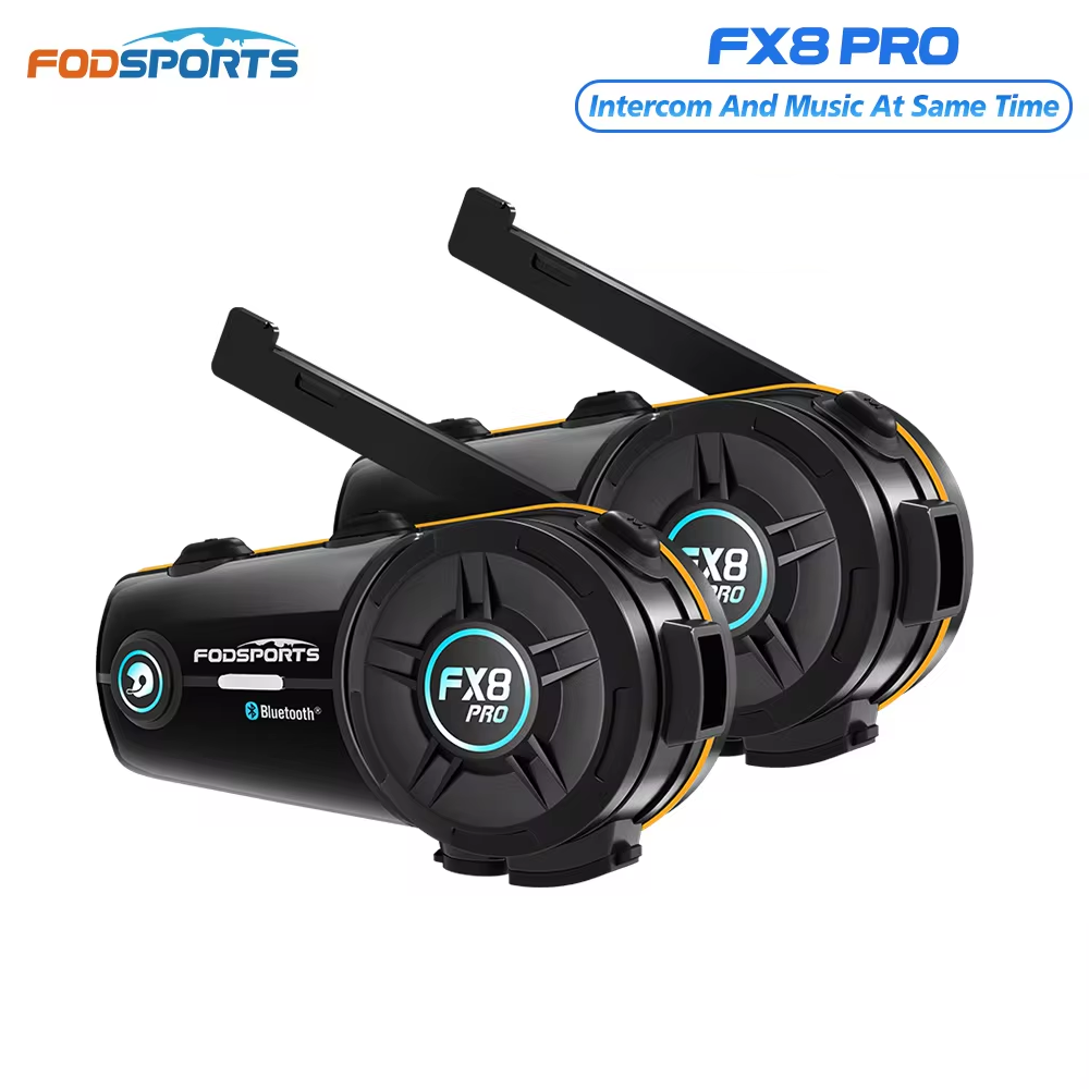 2個セット Fodsports FX8 Pro バイク用イン - Universal Motorcycle Helmet Intercom Headset のレビューと価格