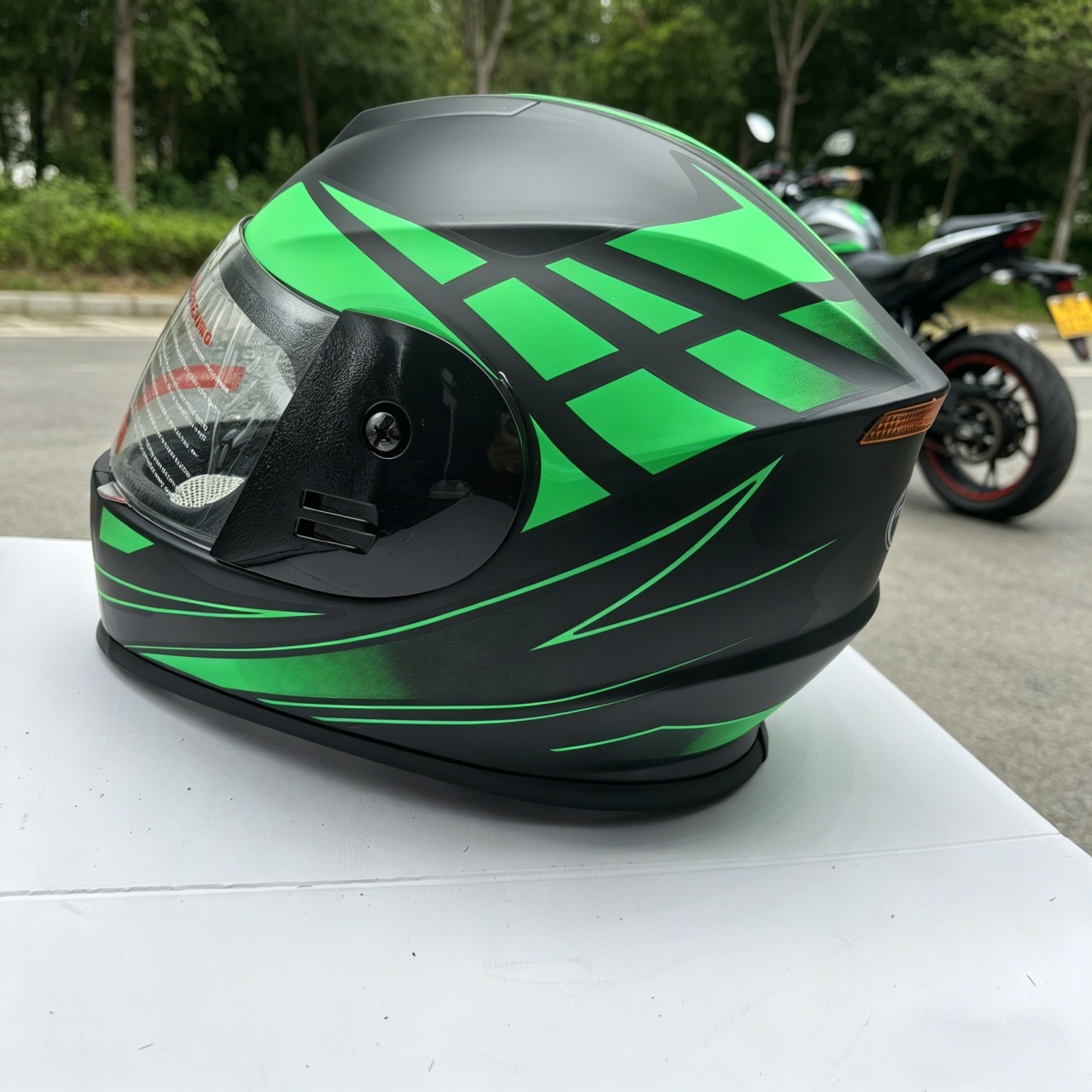 メンズ フルフェイス オートバイ ヘルメット デュアル バイ - Dual Visor Motorcycle Racing Helmet のレビューと価格