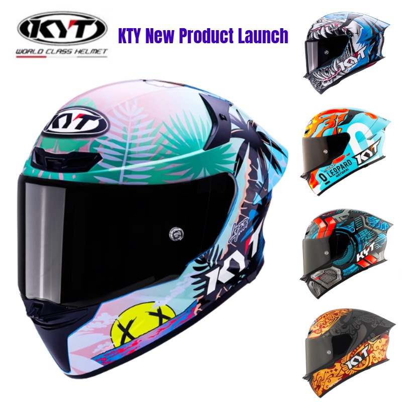 オリジナル KYT ST カーボンファイバーオートバイヘルメ - Carbon Fiber Lightweight Motorcycle Helmet のレビューと価格