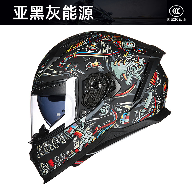 GXTフルフェイスオートバイヘルメット 3C認証 Bluet - Full Face Motorcycle Helmet With Bluetooth のレビューと価格