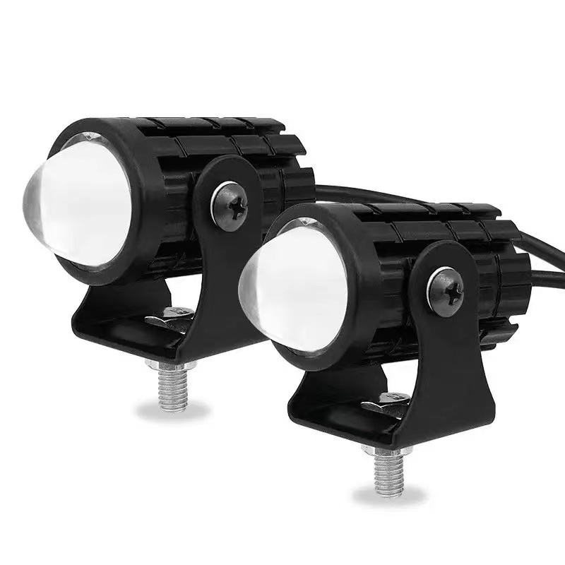 ユニバーサルオートバイLEDヘッドライト、ATVスクーター運 - Universal Motorcycle Led Headlight Projector のレビューと価格
