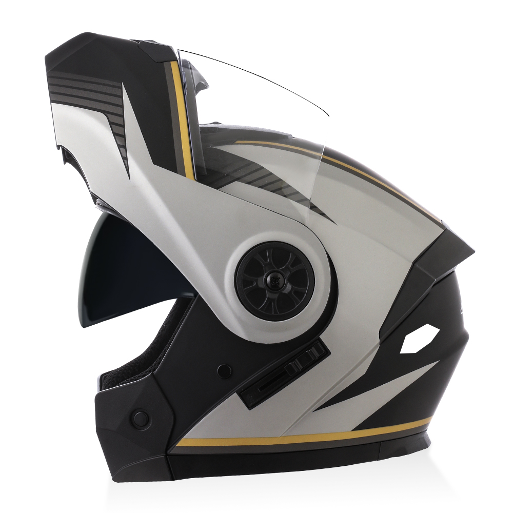 BLD新入荷高品質男女兼用バイクレーシングフリップアップヘル - Modular Flip Up Motorcycle Helmet Dot Approved のレビューと価格