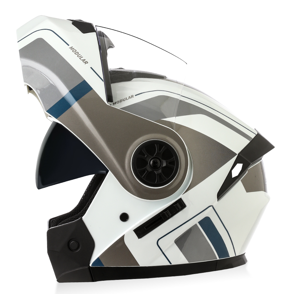 BLD新入荷高品質男女兼用バイクレーシングフリップアップヘル - Modular Flip Up Motorcycle Helmet Dot Approved のレビューと価格