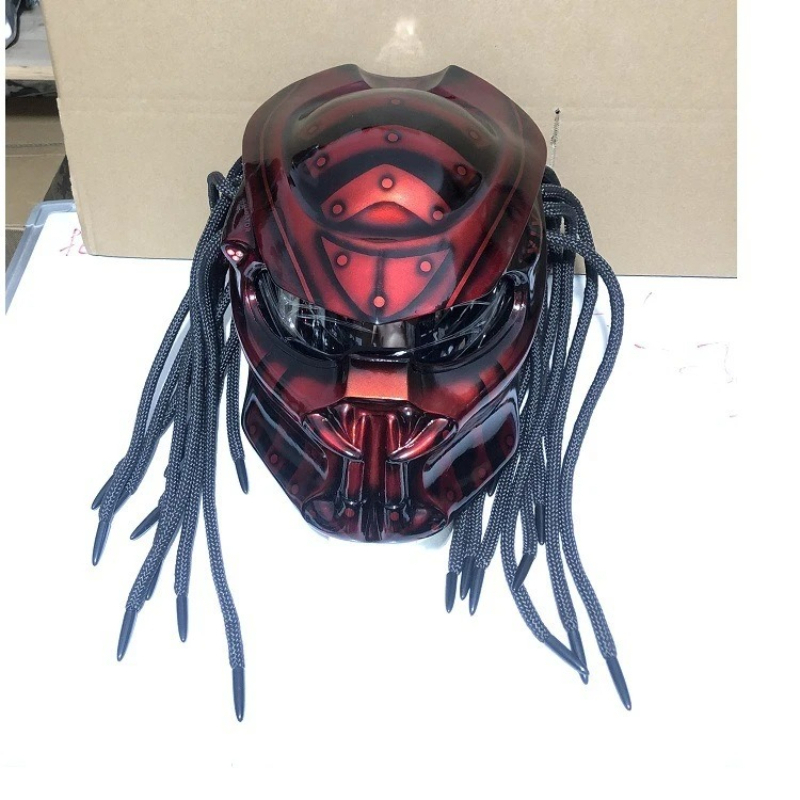 HOT Racing プレデター カーボンファイバー フルフ - Custom Predator Motorcycle Helmet のレビューと価格