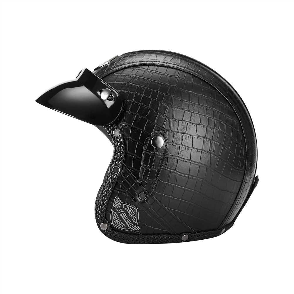 男性と女性のためのオープンフェイスのオートバイのヘルメット, - Vintage Open Face Retro Helmet のレビューと価格
