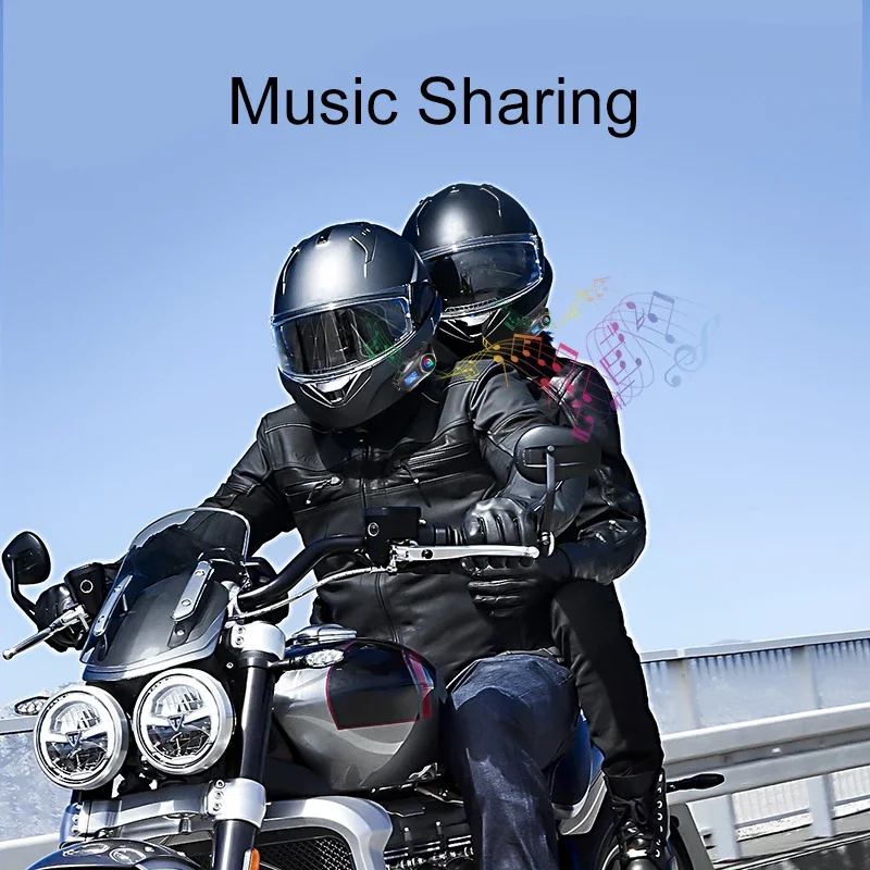 オートバイのヘルメット用の大型スクリーン付きインターホン,B - Universal Motorcycle Helmet Intercom Headset のレビューと価格