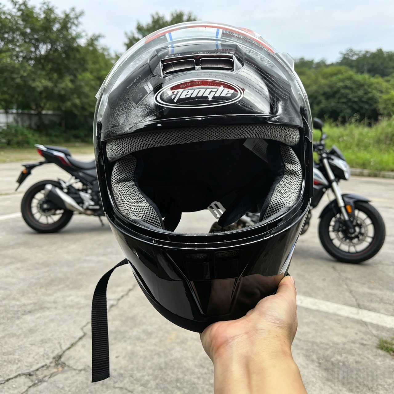 フルフェイスオートバイヘルメット デュアルバイザー レーシン - Dual Visor Motorcycle Racing Helmet のレビューと価格