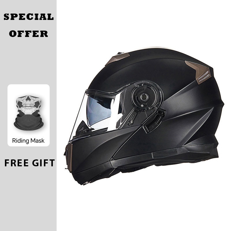 オートバイヘルメット モジュラーフリップアップヘルメット ダ - Modular Flip Up Motorcycle Helmet Dot Approved のレビューと価格