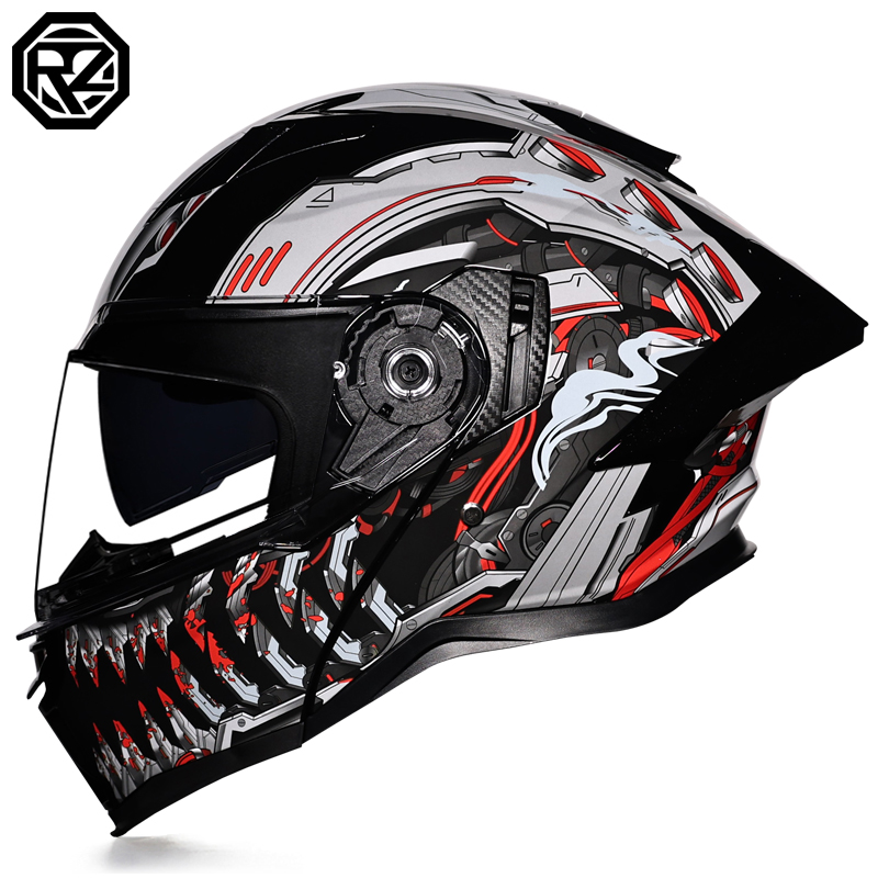 ORZ-997 モジュラーフリップアップバイクヘルメット デ - Modular Flip Up Motorcycle Helmet Dot Approved のレビューと価格