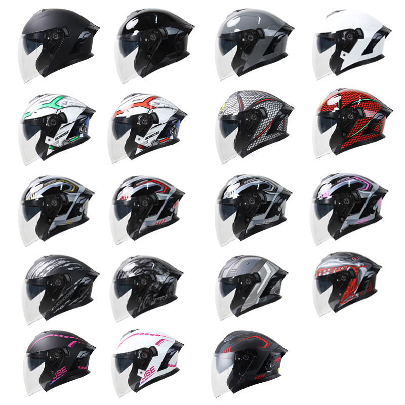 715 オートバイ デュアルバイザー フリップアップ モジュ - Dual Visor Motorcycle Racing Helmet のレビューと価格