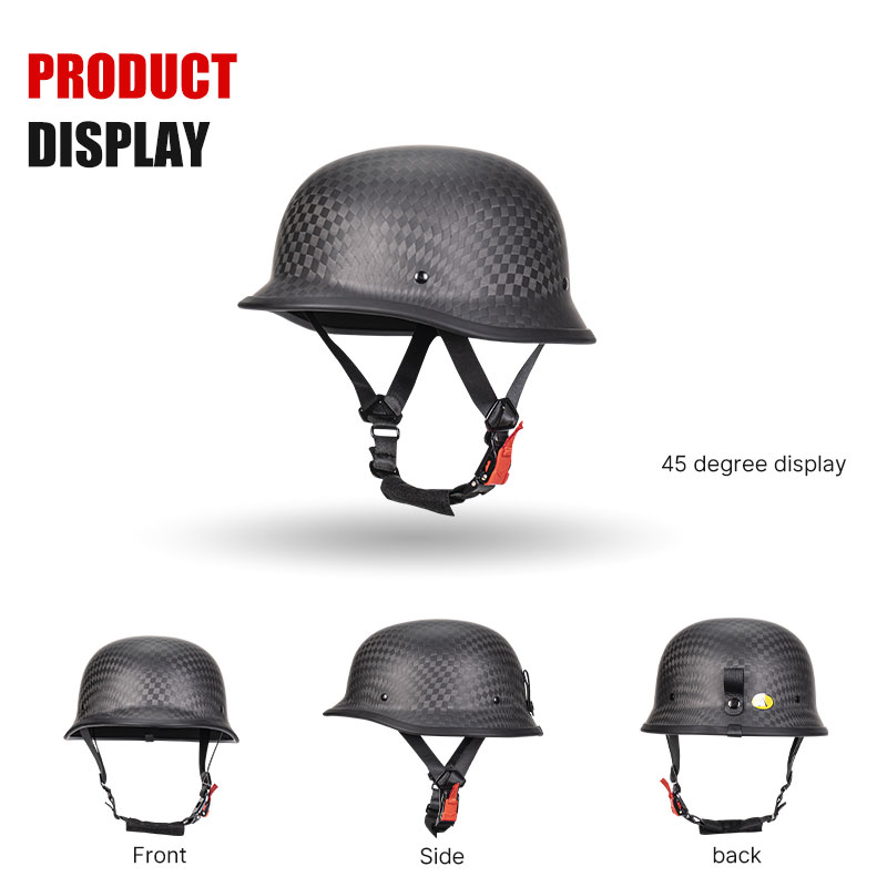 プレミアム鍛造カーボンファイバーハーフヘルメット、軽量で耐久 - Carbon Fiber Lightweight Motorcycle Helmet のレビューと価格