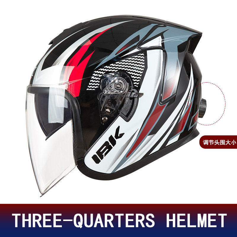 デュアルレンズ3/4ハーフフェイスオートバイヘルメット、イン - Motorcycle Helmet Inner Sun Visor Lens のレビューと価格