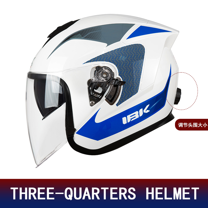 デュアルレンズ3/4ハーフフェイスオートバイヘルメット、イン - Motorcycle Helmet Inner Sun Visor Lens のレビューと価格