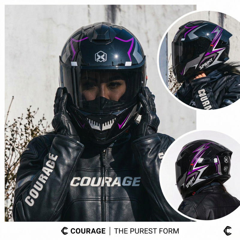 DOT承認済み モジュラー式フリップアップフルフェイスヘルメ - Modular Flip Up Motorcycle Helmet Dot Approved のレビューと価格