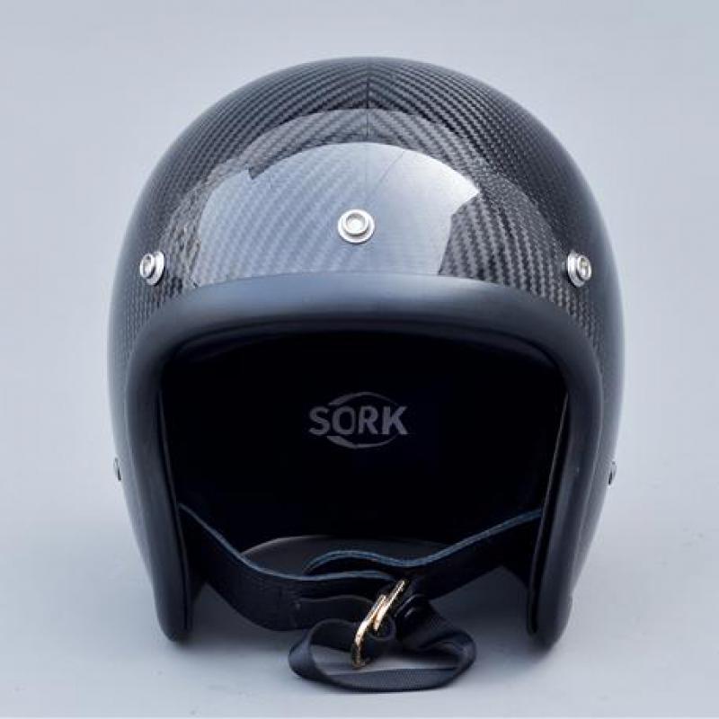 クラシックなヴィンテージオープンフェイスヘルメット,軽量カー - Carbon Fiber Lightweight Motorcycle Helmet のレビューと価格