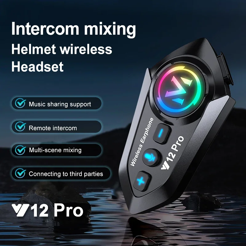 Y12 Pro バイクヘルメット Bluetooth インタ - Full Face Motorcycle Helmet With Bluetooth のレビューと価格