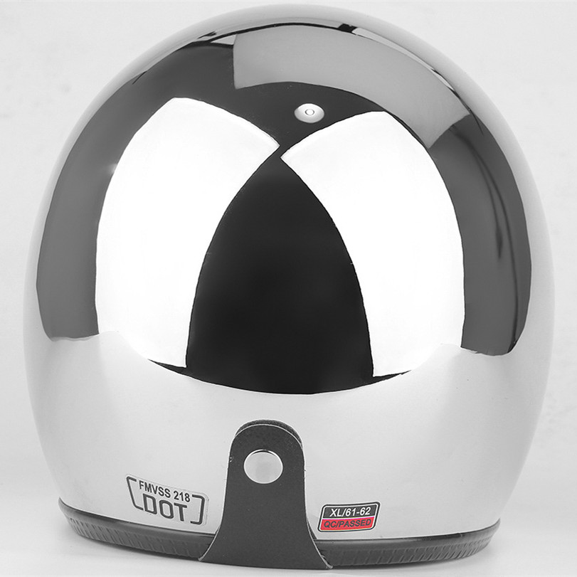 ヴィンテージオープンフェイスモーターサイクルヘルメット,シル - Vintage Open Face Retro Helmet のレビューと価格
