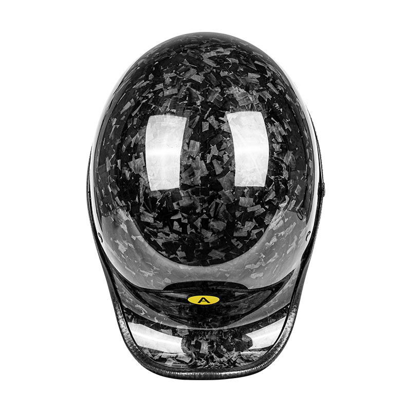 プレミアムカーボンファイバーオープンフェイスハーフヘルメット - Carbon Fiber Lightweight Motorcycle Helmet のレビューと価格
