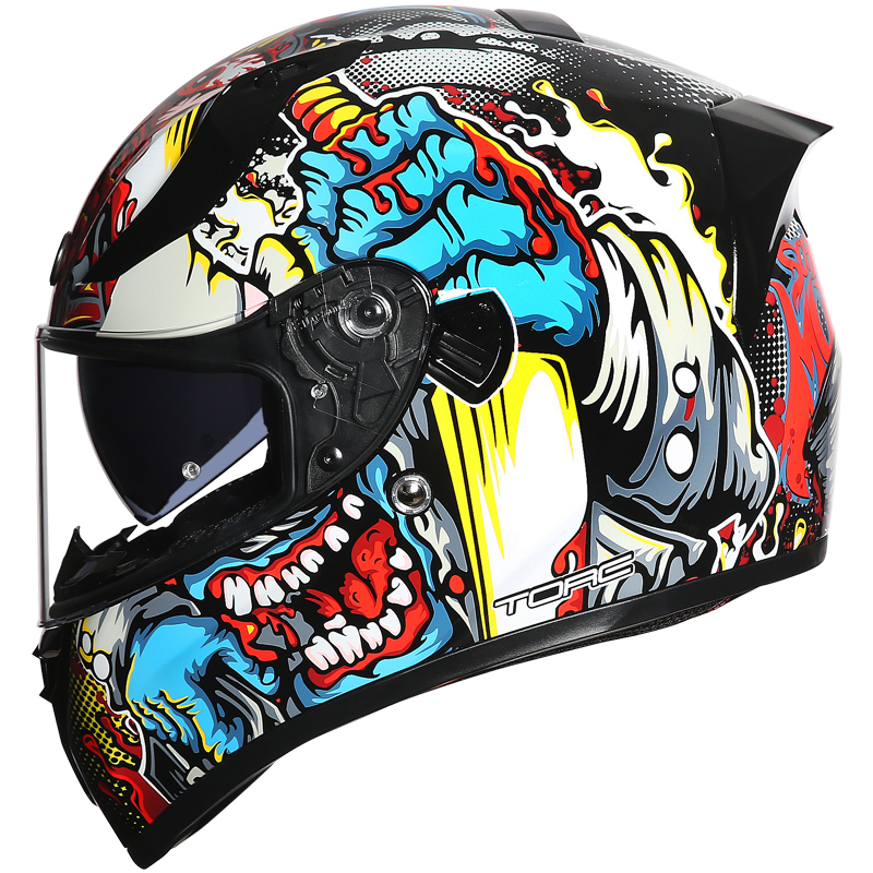 FOR TORC T18 オートバイヘルメット ダブルバイザ - Modular Flip Up Motorcycle Helmet Dot Approved のレビューと価格