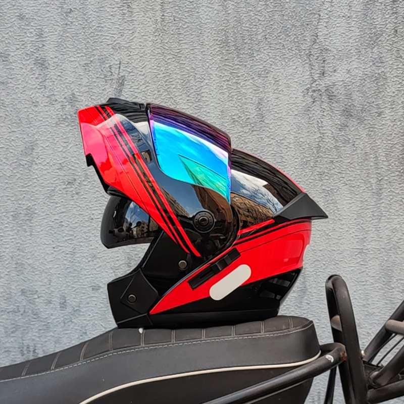 ORZ 最新 DOT 承認安全モジュラーフリップオートバイヘ - Dual Visor Motorcycle Racing Helmet のレビューと価格