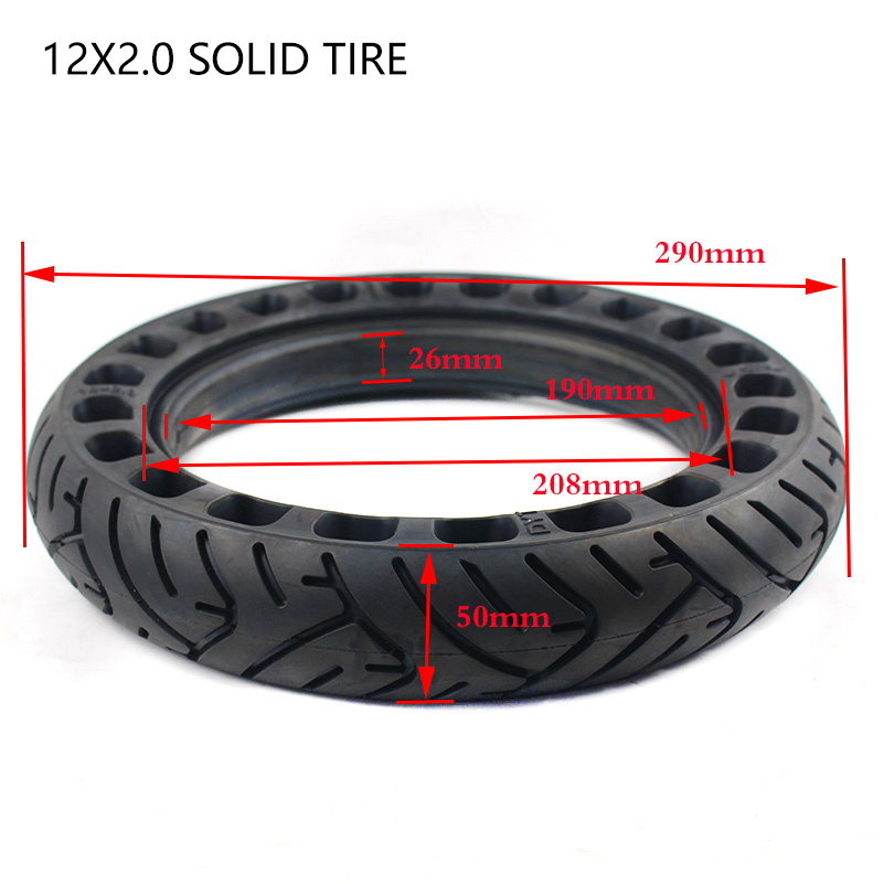 12 インチソリッドタイヤ 12x2.0 12x2.125  - Scooter Parts のレビューと価格