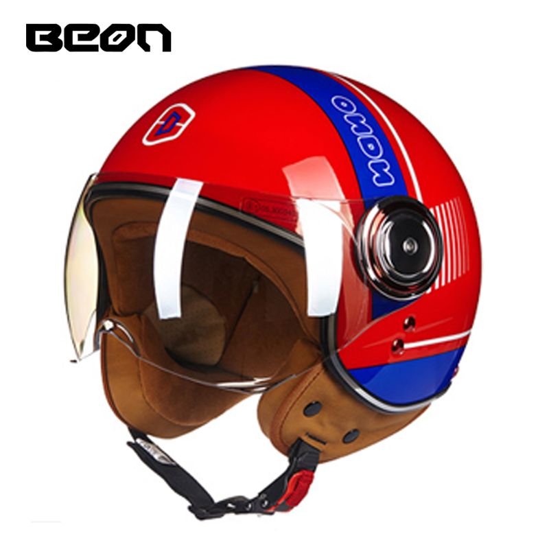 BEON 110B オープンフェイス オートバイ ヘルメット - Vintage Open Face Retro Helmet のレビューと価格