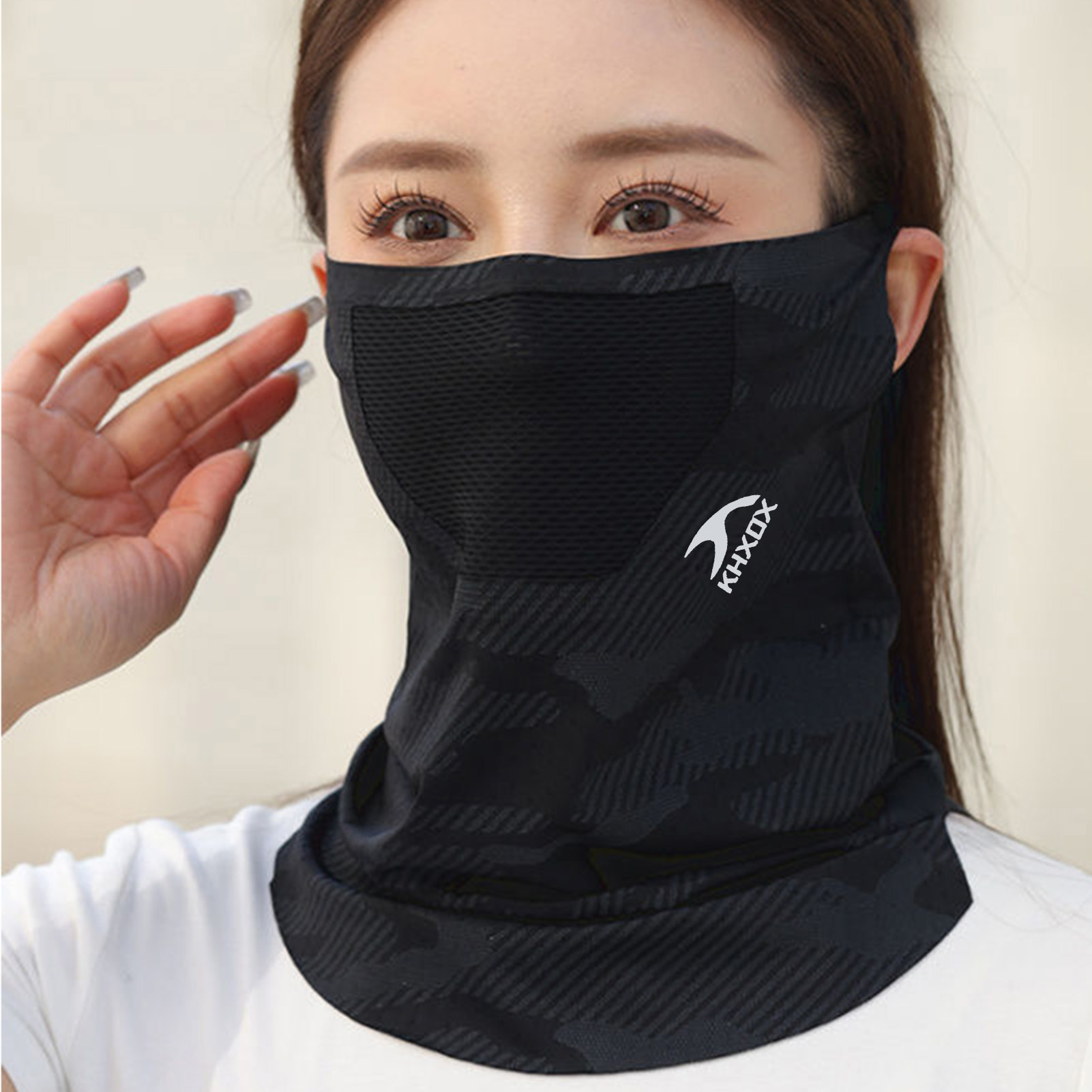 通気性のあるアウトドアサイクリングフェイスマスク日焼け止めネ - Riding Gear のレビューと価格