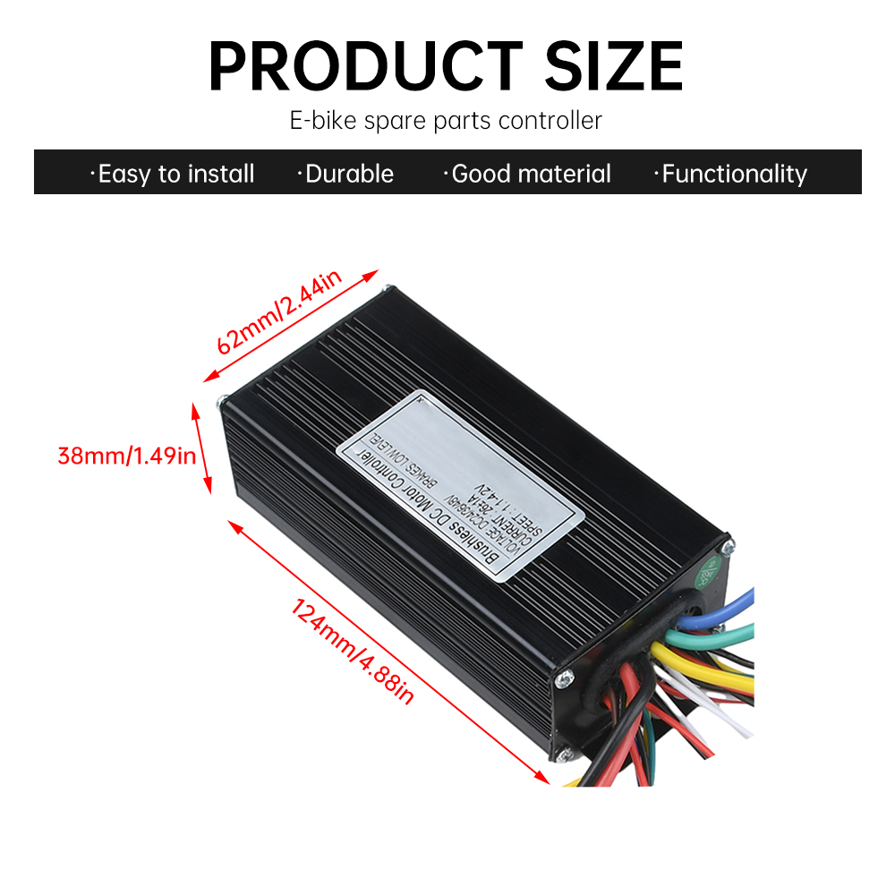 24V/36/48V DC ブラシレスモーターコントローラー - Scooter Parts のレビューと価格