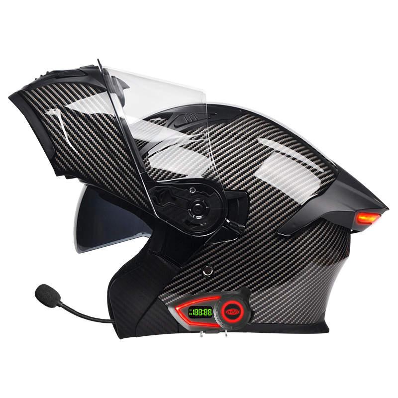 ABS素材のオートバイヘルメット、ダブルバイザー、モジュラー - Modular Flip Up Motorcycle Helmet Dot Approved のレビューと価格