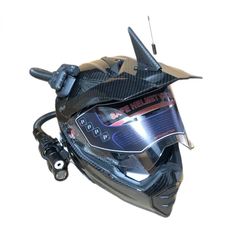 レトロヘルメット オートバイ オフロード ラリーヘルメット  - Full Face Motorcycle Helmet With Bluetooth のレビューと価格